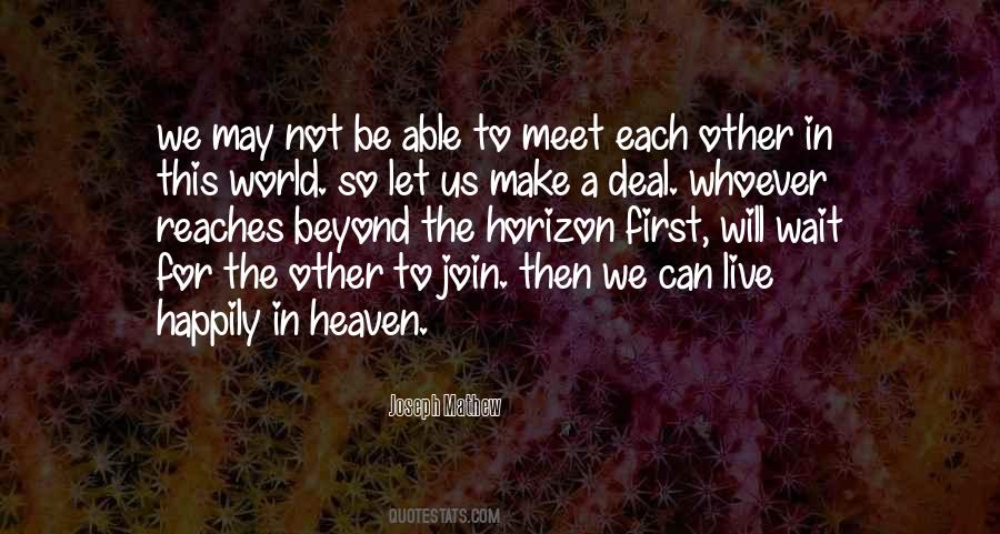 Live For Each Other Quotes #200918