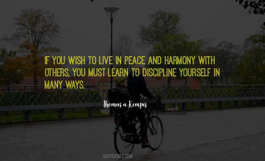 Live In Peace Quotes #1878806