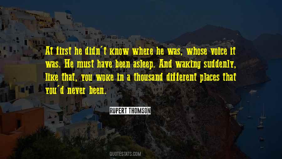 Quotes About Different Places #1030339
