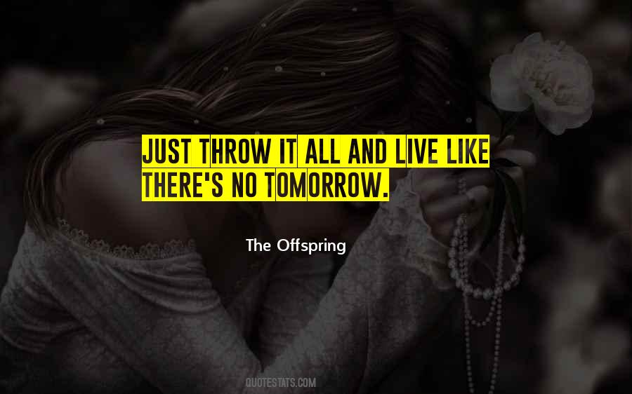 Live Like Theres No Tomorrow Quotes #220737
