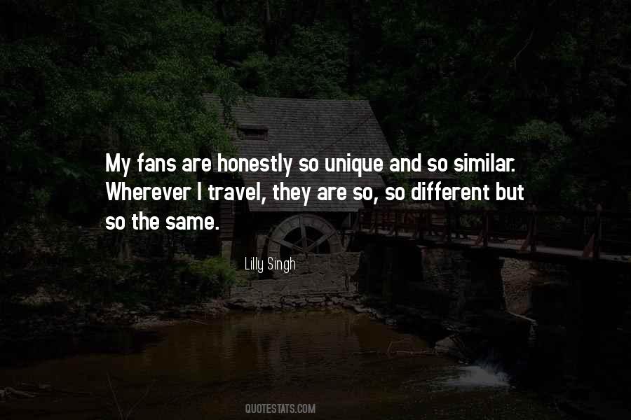 Quotes About Different But The Same #127995