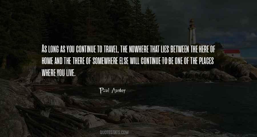 Live Somewhere Else Quotes #424926