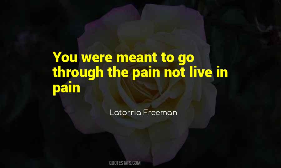 Live Through The Pain Quotes #819838