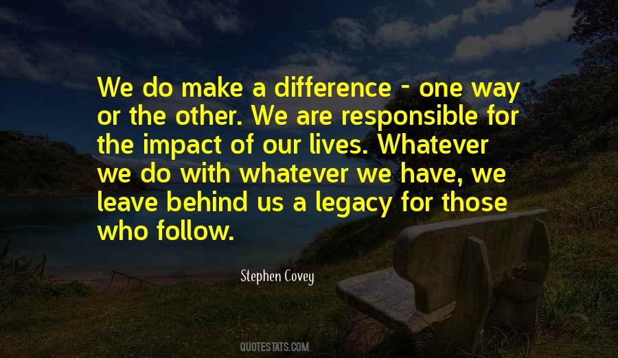 Quotes About Difference Making #149380