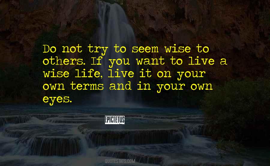 Live Your Own Life Quotes #300163