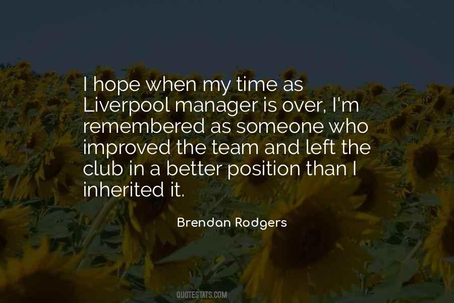 Liverpool Manager Quotes #554999