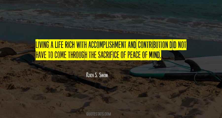Living A Rich Life Quotes #1417215