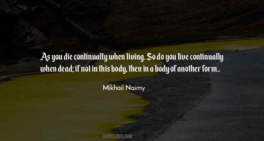 Living Dead Body Quotes #1678675