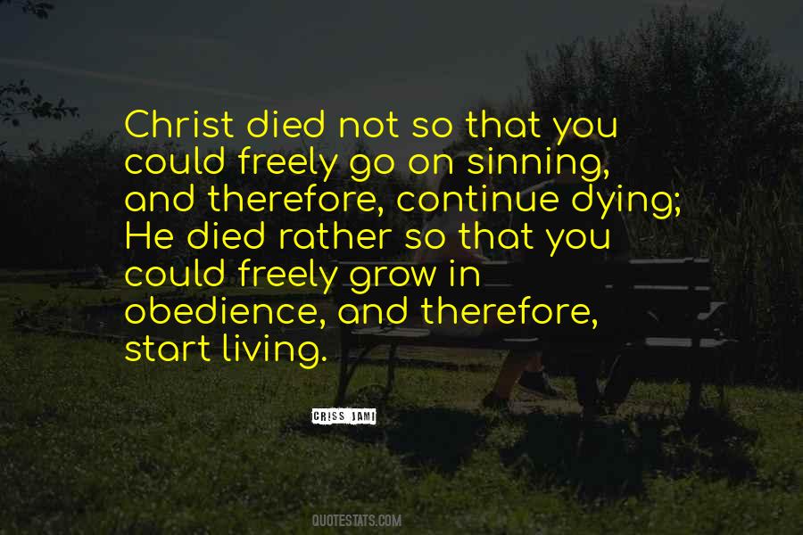 Living In Christ Quotes #205070