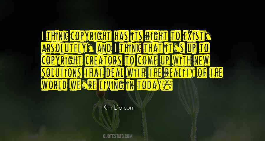 Living In Reality Quotes #477876