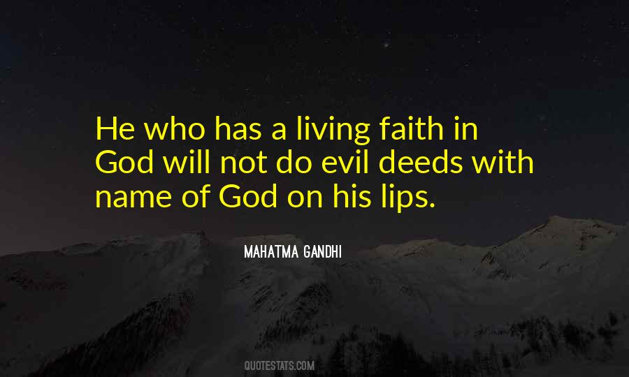 Living With Faith Quotes #1503619