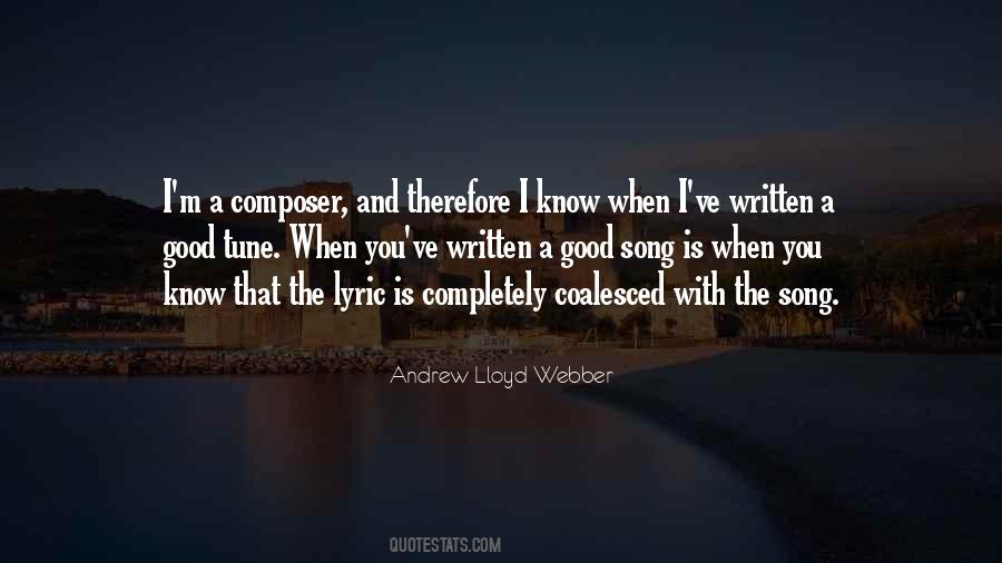 Lloyd Webber Quotes #1233906