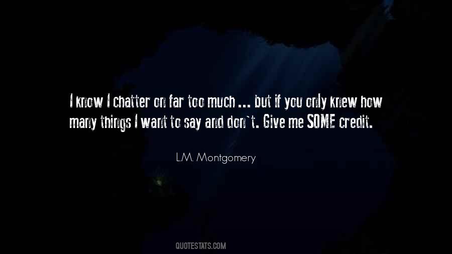 Lm Montgomery Quotes #1818952