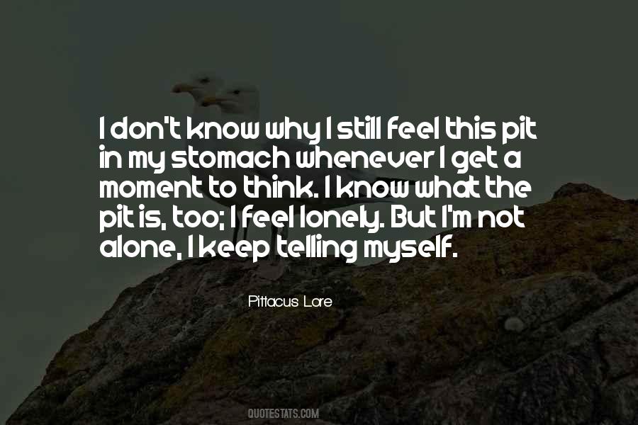 Lonely Feel Quotes #470515