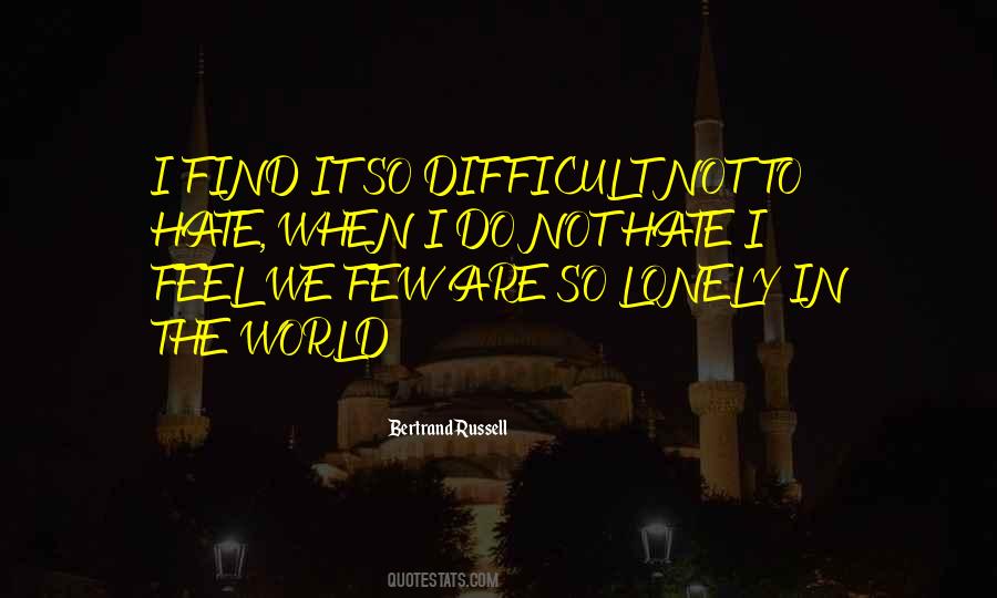 Lonely Feel Quotes #62944