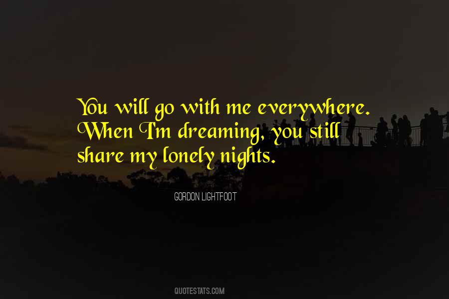 Lonely Nights Without You Quotes #1404979