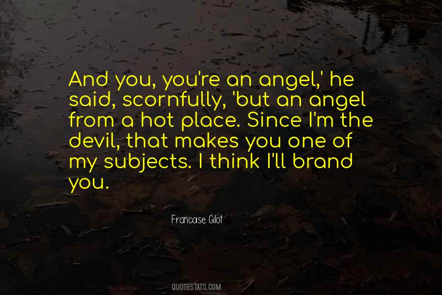 Quotes About Devil And Angel #1353485