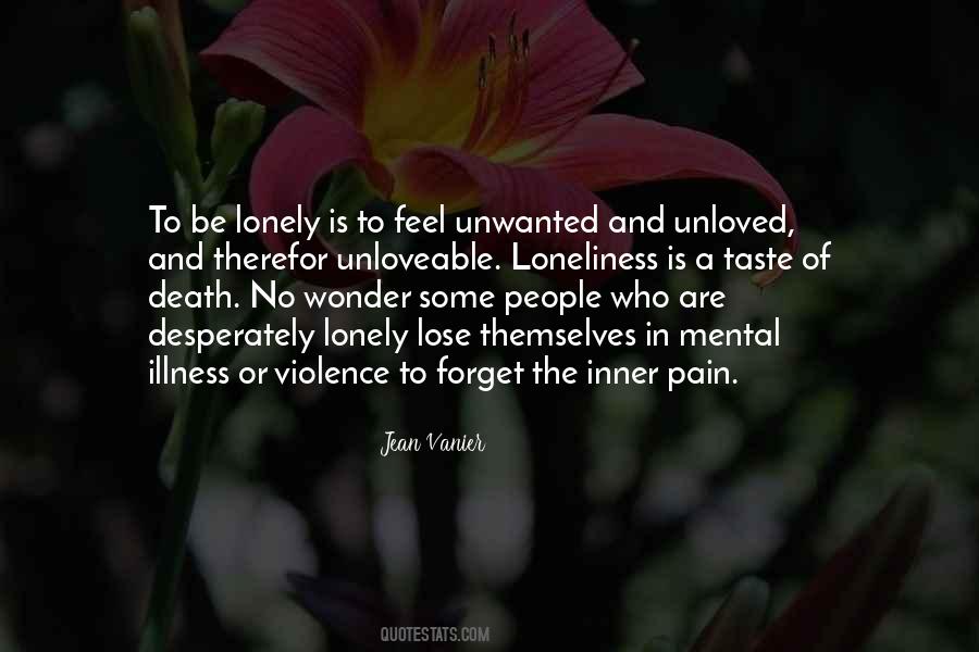 Lonely Unloved Quotes #526704