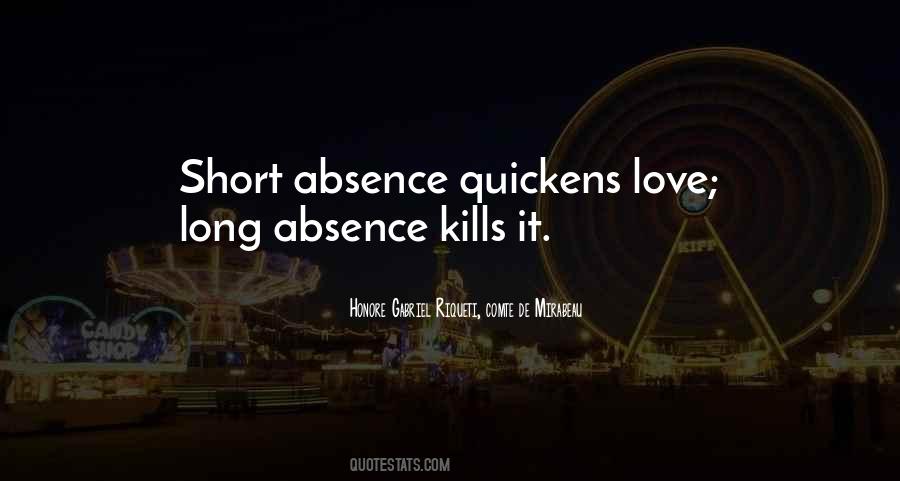 Long Absence Quotes #1315610