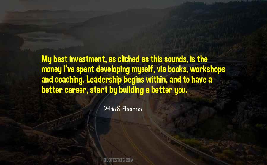 Quotes About Developing Leadership #1061647