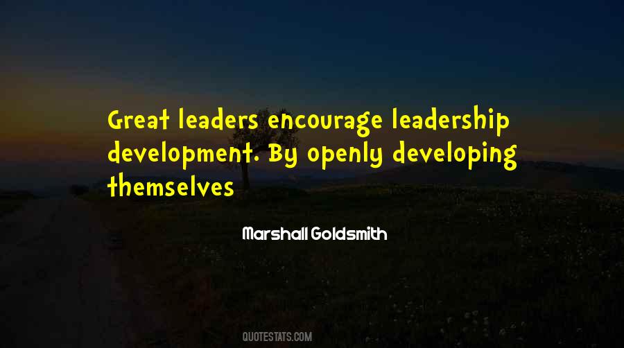 Quotes About Developing Leadership #948549