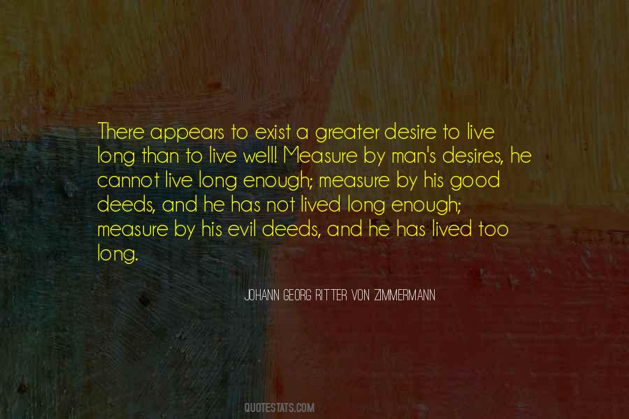 Long Life Lived Quotes #1126022