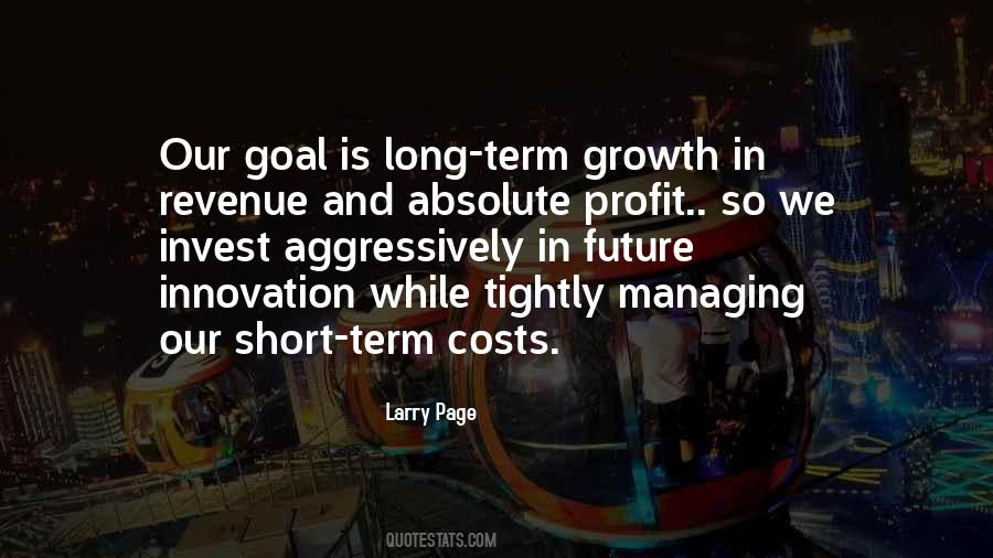 Long Term Goal Quotes #473141