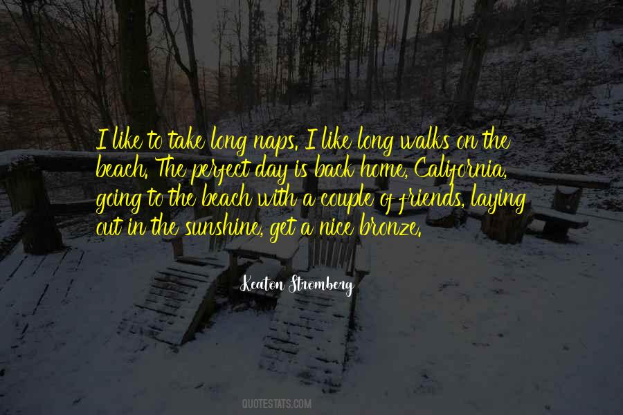 Long Walks Beach Quotes #326095