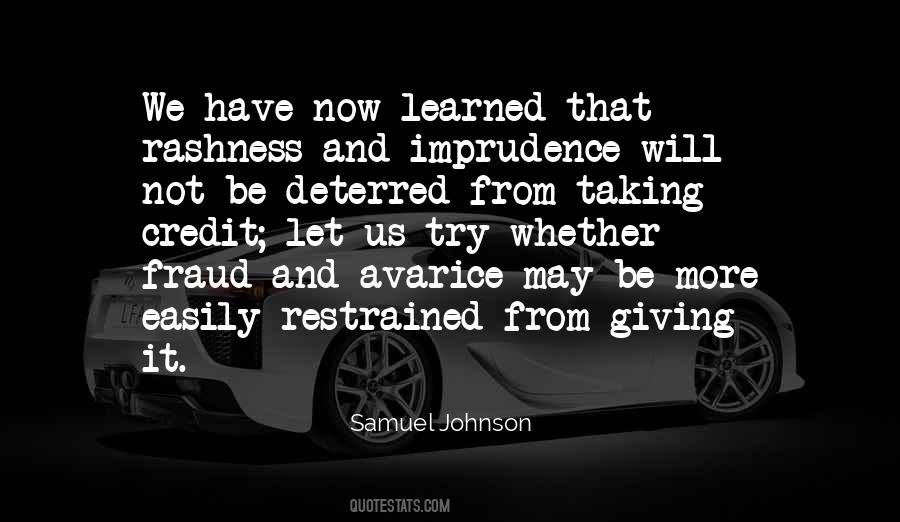 Quotes About Deterred #1180036