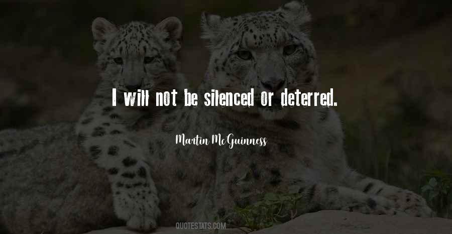 Quotes About Deterred #480936