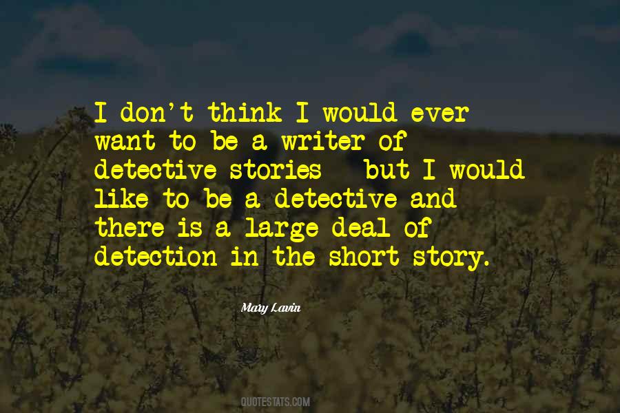 Quotes About Detection #828570