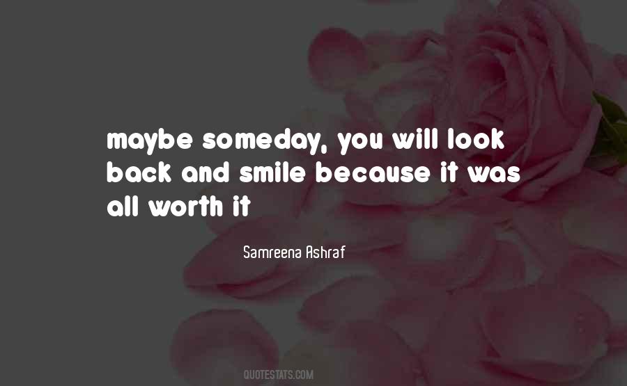 Look Back Smile Quotes #1576254