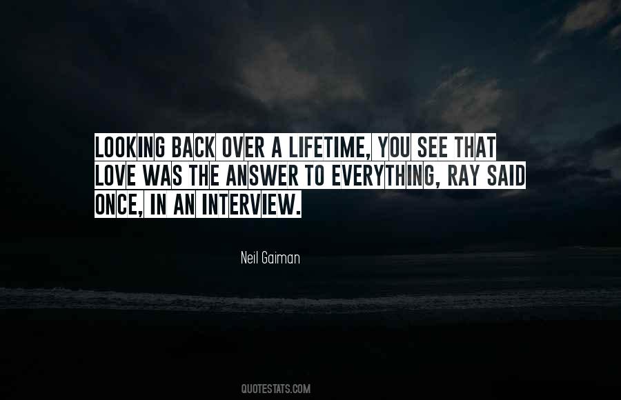 Looking Back Love Quotes #1831969