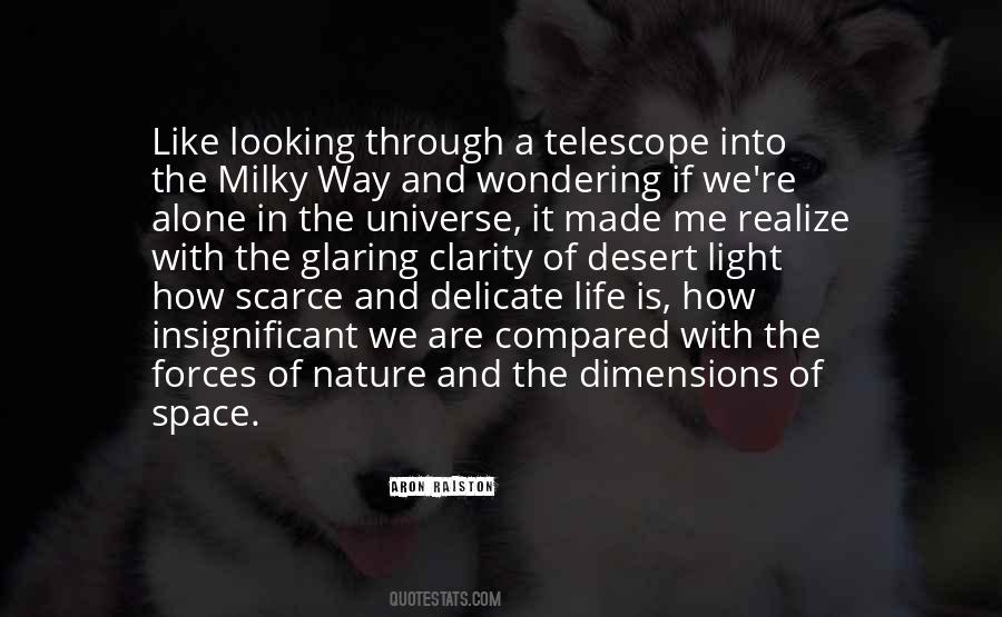 Looking Through A Telescope Quotes #1767985