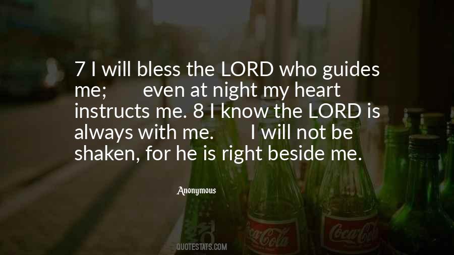 Lord Be With Me Quotes #253326