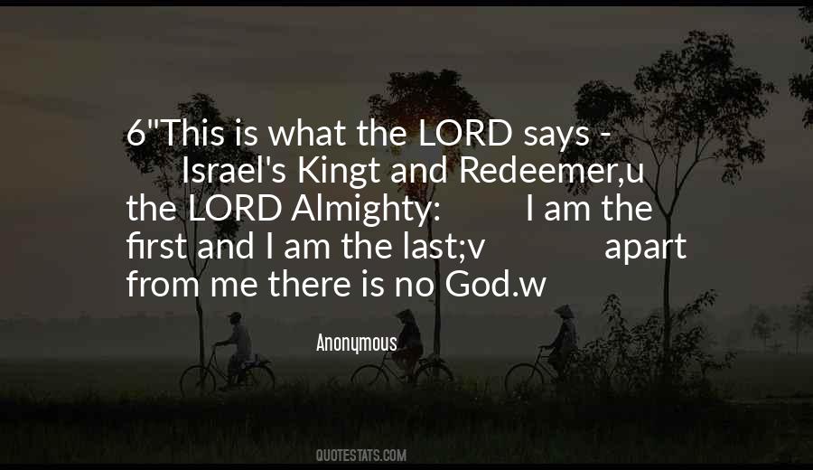 Lord God Almighty Quotes #1662409