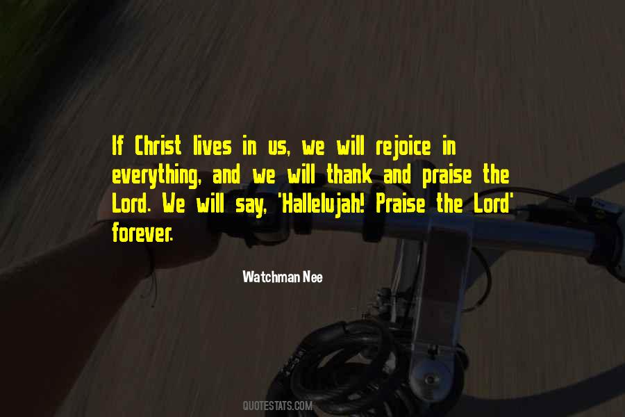 Lord Praise Quotes #780302