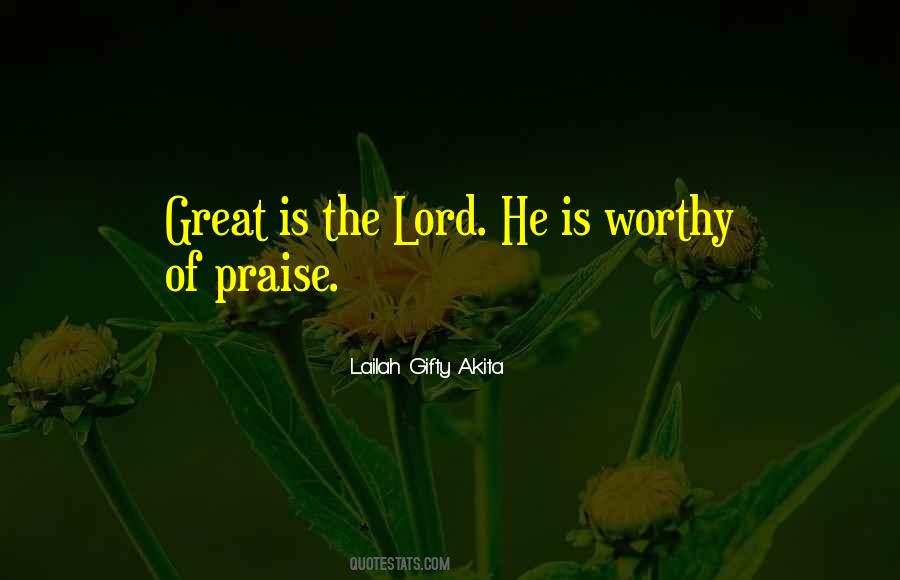 Lord Praise Quotes #917626