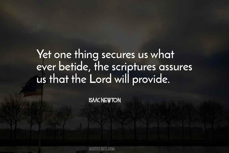 Lord Will Provide Quotes #1837497