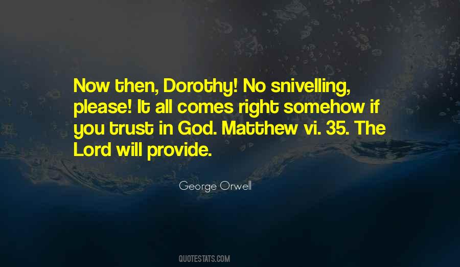 Lord Will Provide Quotes #333356