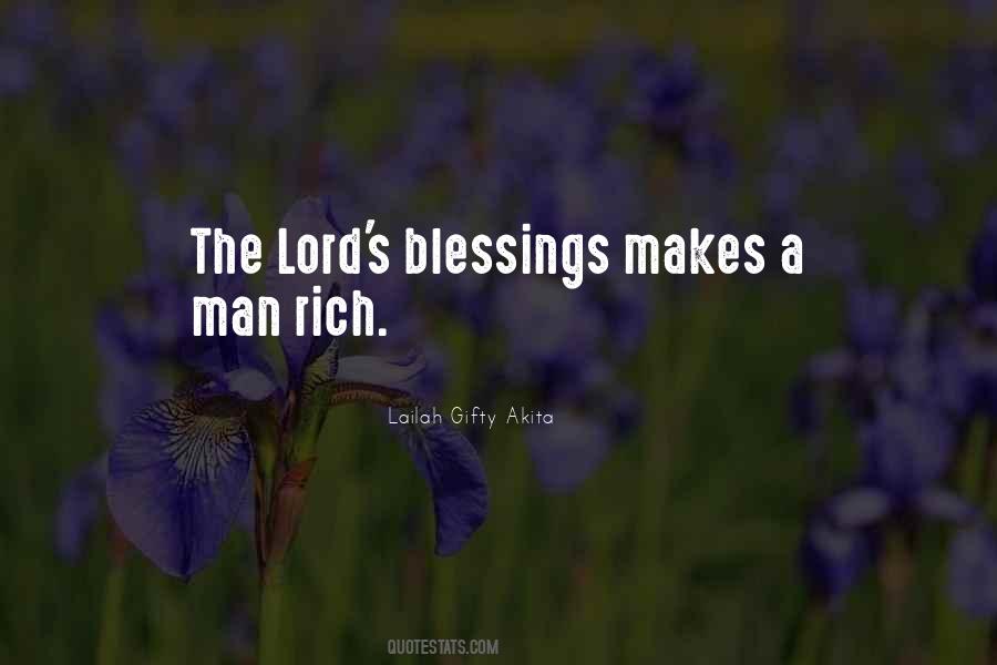 Lord's Blessings Quotes #25719