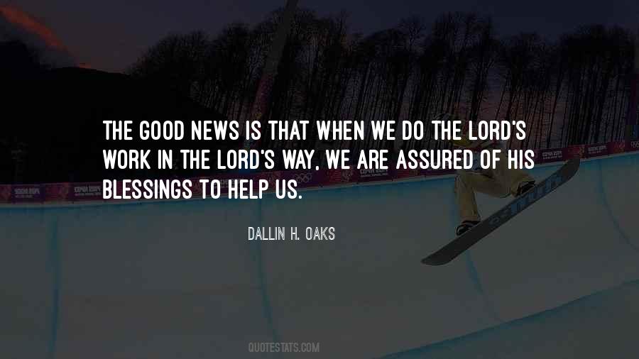 Lord's Blessings Quotes #737393