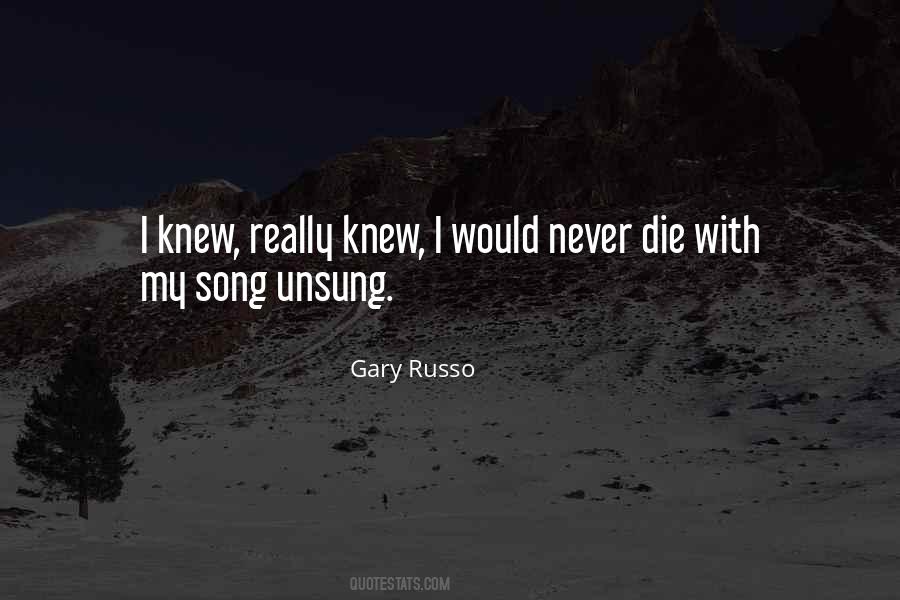 Quotes About Unsung #340168