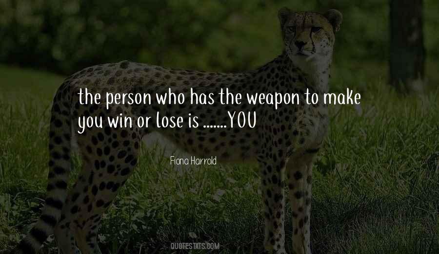 Lose To Win Quotes #105577