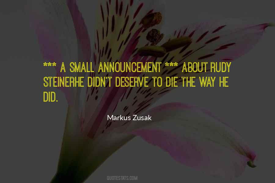 Quotes About Deserve Death #600933