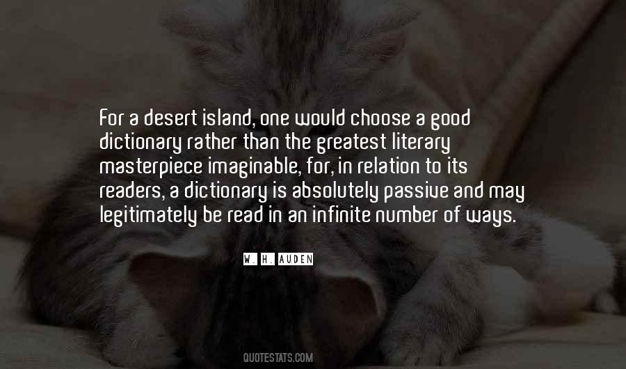 Quotes About Desert Island #1005256