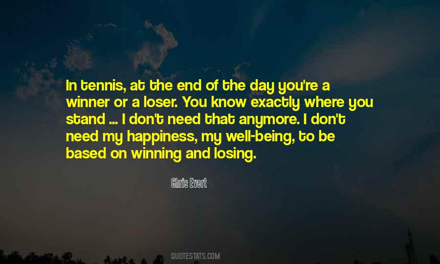 Losing Is Not The End Quotes #63367