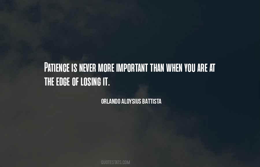 Losing Patience Quotes #993175