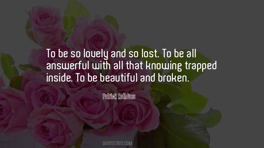 Lost And Broken Quotes #1132438