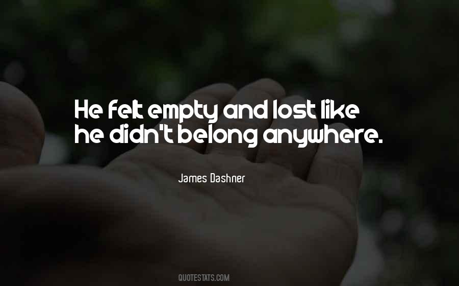 Lost And Empty Quotes #378231